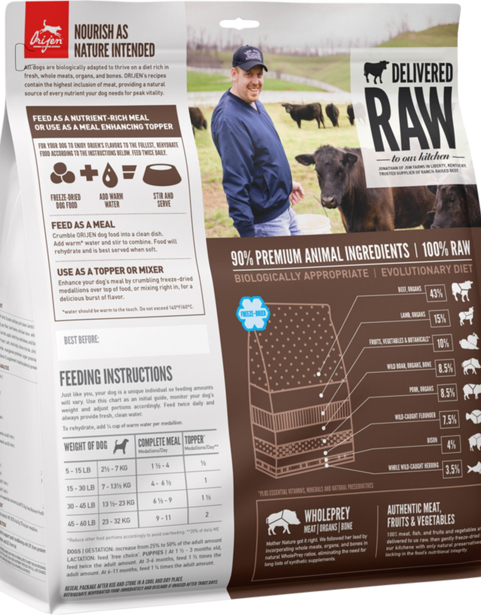 ORIJEN Orijen Dog Regional Red Freeze Dried 16 oz