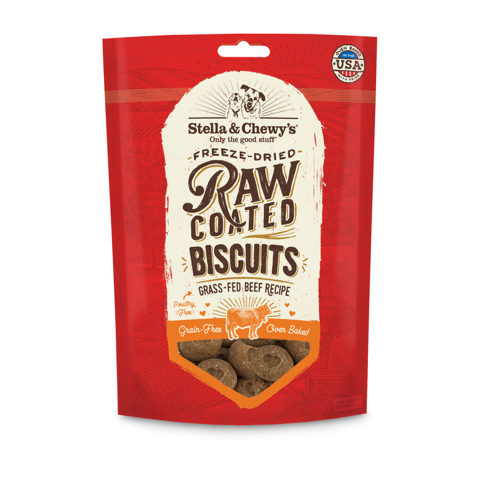 Stella & Chewy's Stella & Chewy's Raw Coated Biscuits Grass Fed Beef Recipe Dog Treats 9 Oz