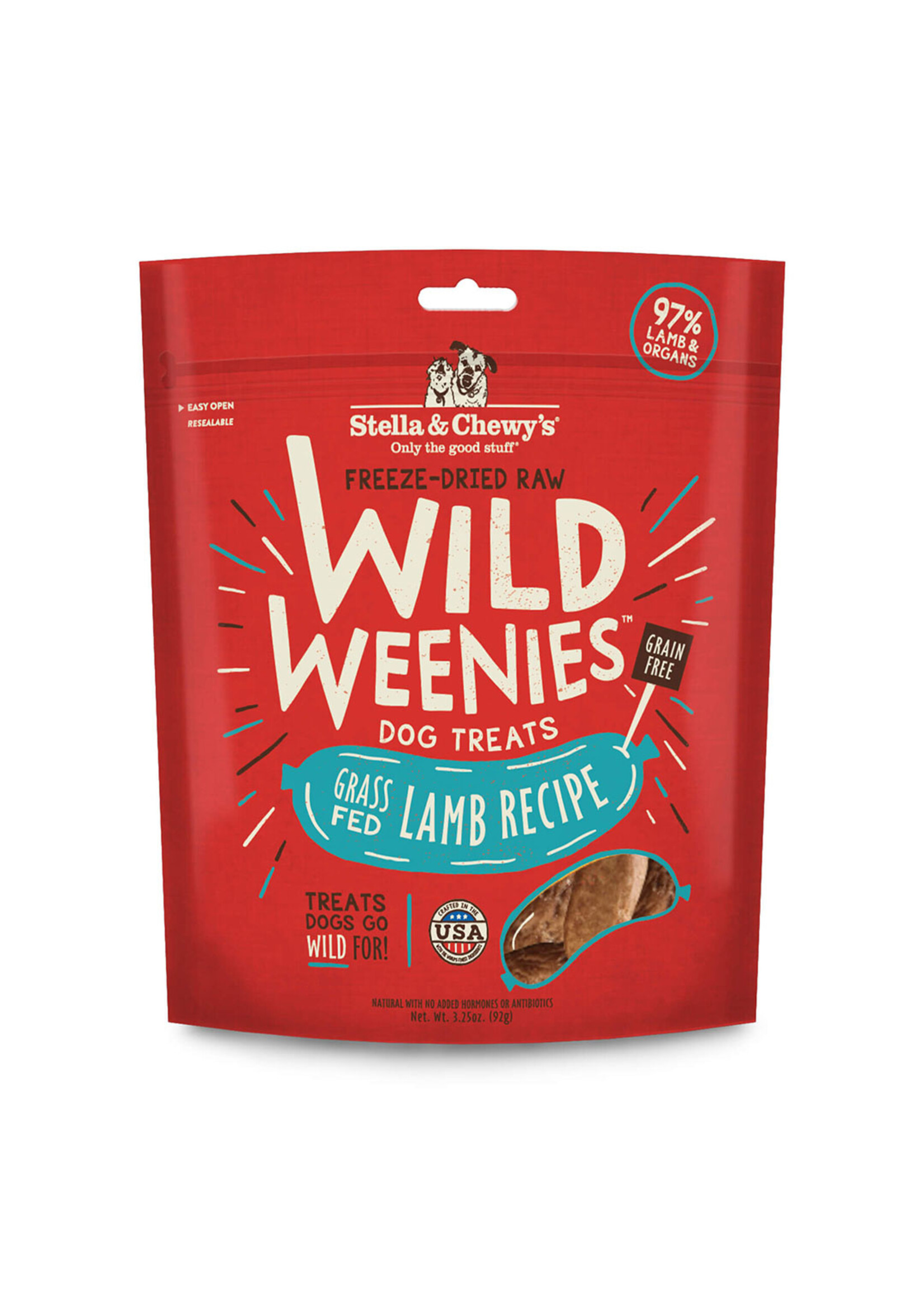 Stella & Chewy's Stella & Chewy's Wild Weenies Grain Free Lamb Recipe Freeze Dried Raw Dog Treats 3.25 Oz