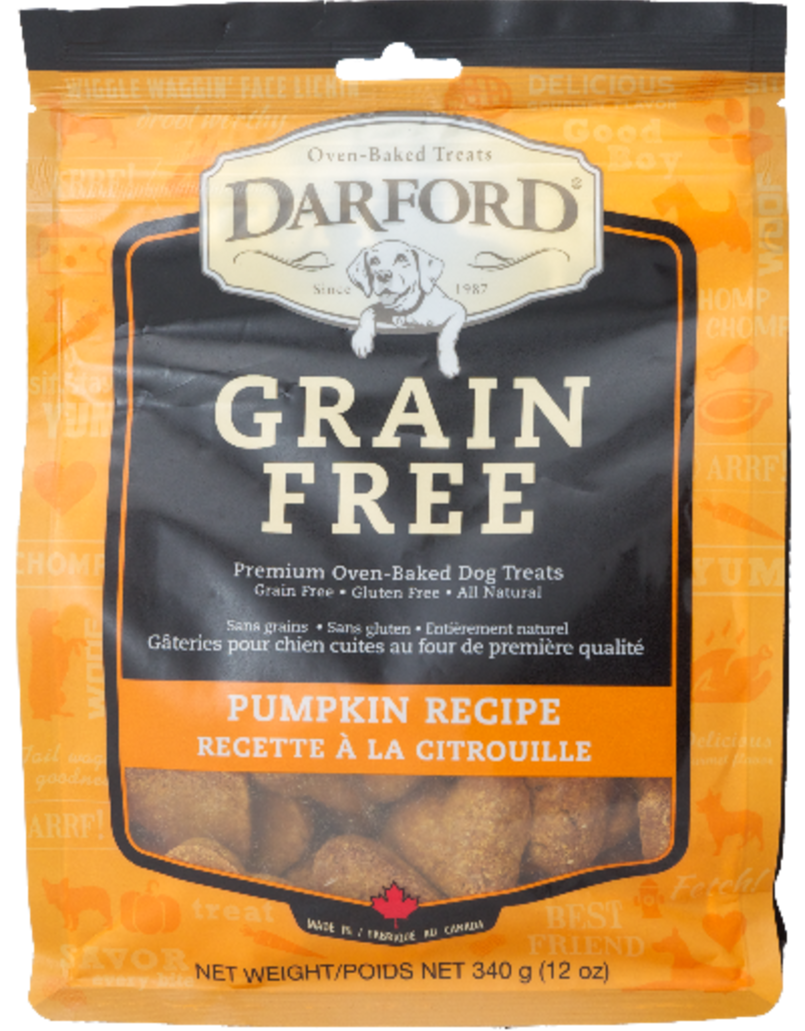 Darford DARFORD BISCUITS GRAIN FREE PUMPKIN RECIPE 12OZ