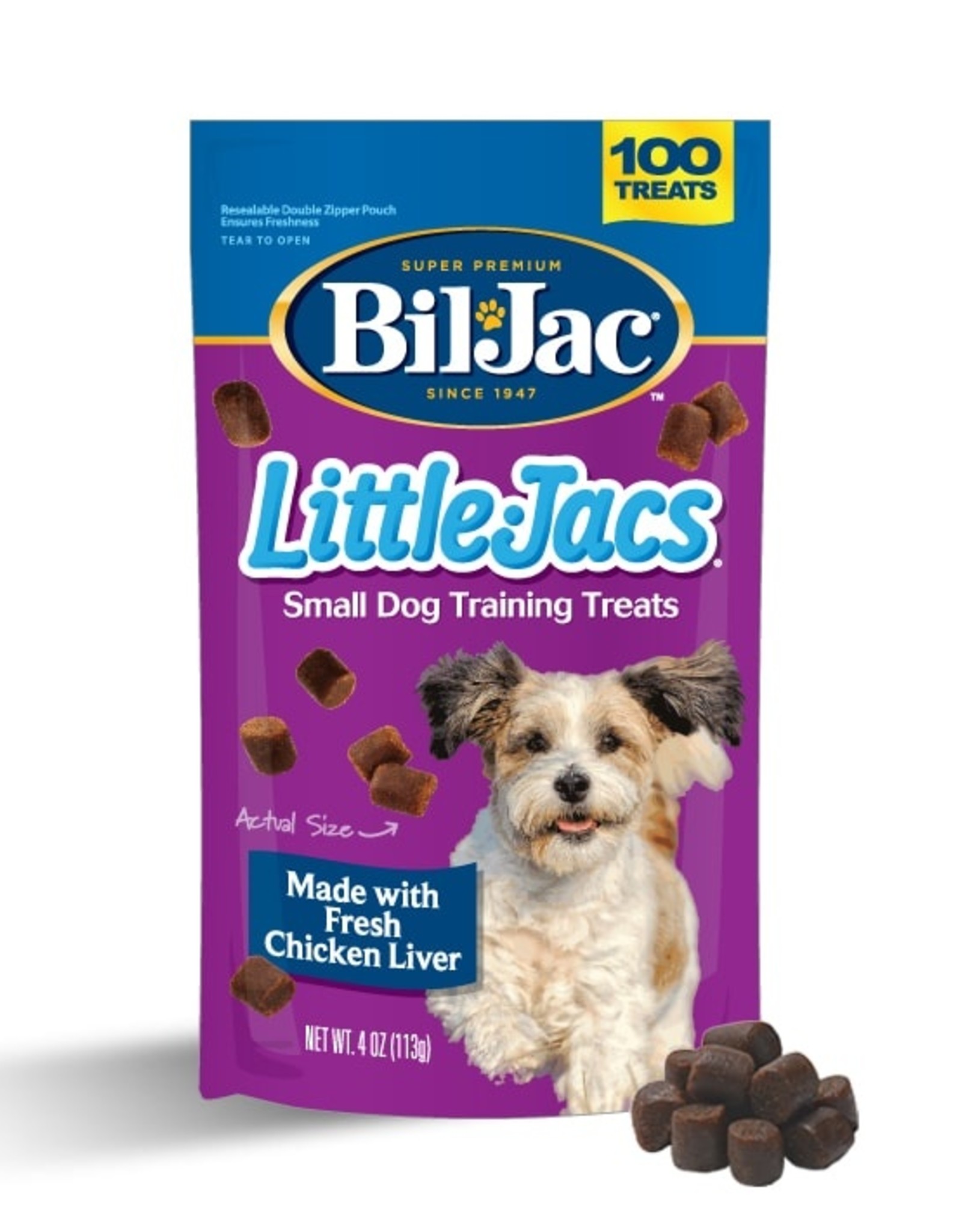 Bil-Jac Bil-Jac Little Jacs Small Dog Chicken Liver Dog Treats 4 oz