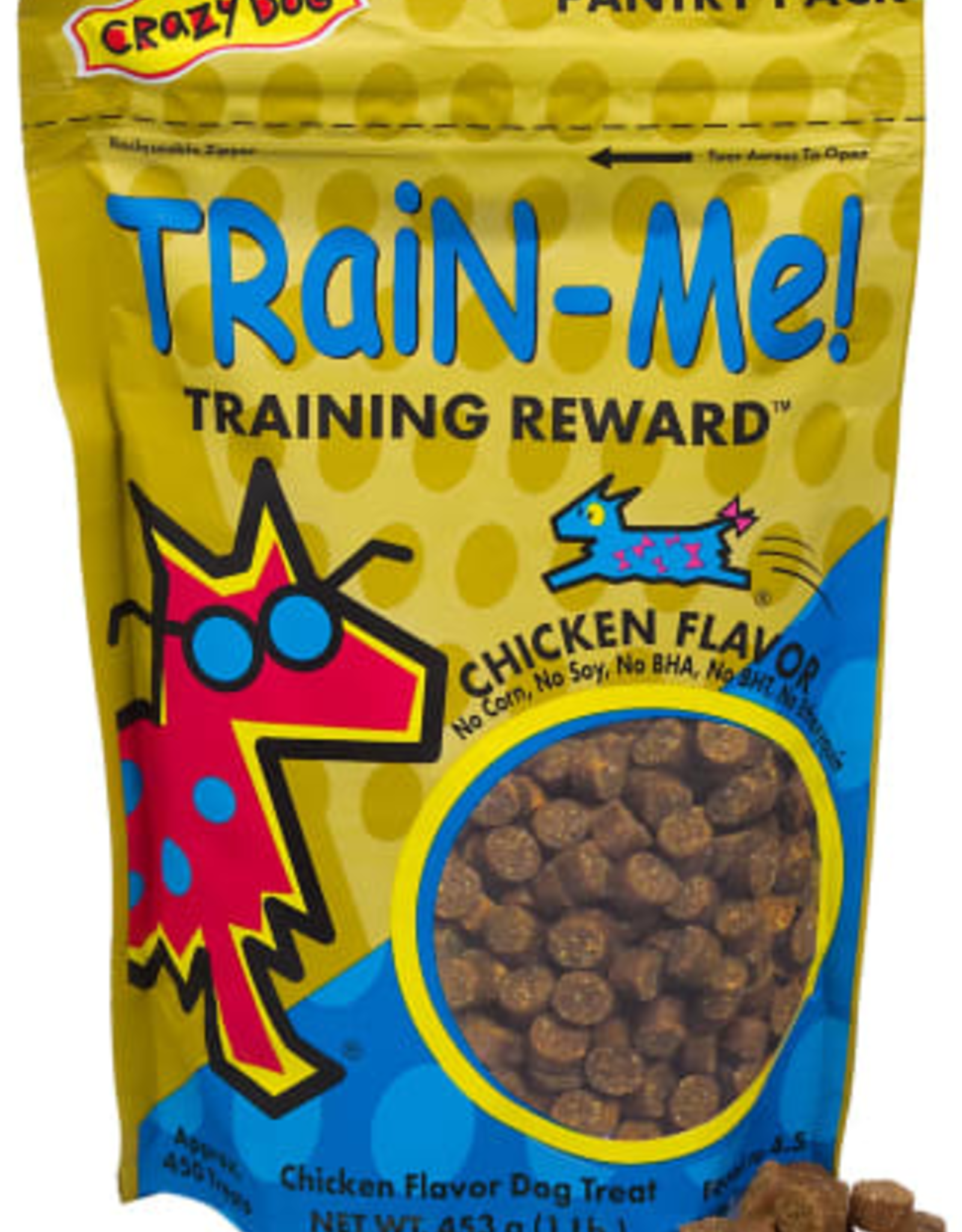 CARDINAL PET CARE CRAZY DOG TRAIN ME CHICKEN PANTRY PACK 1LBS