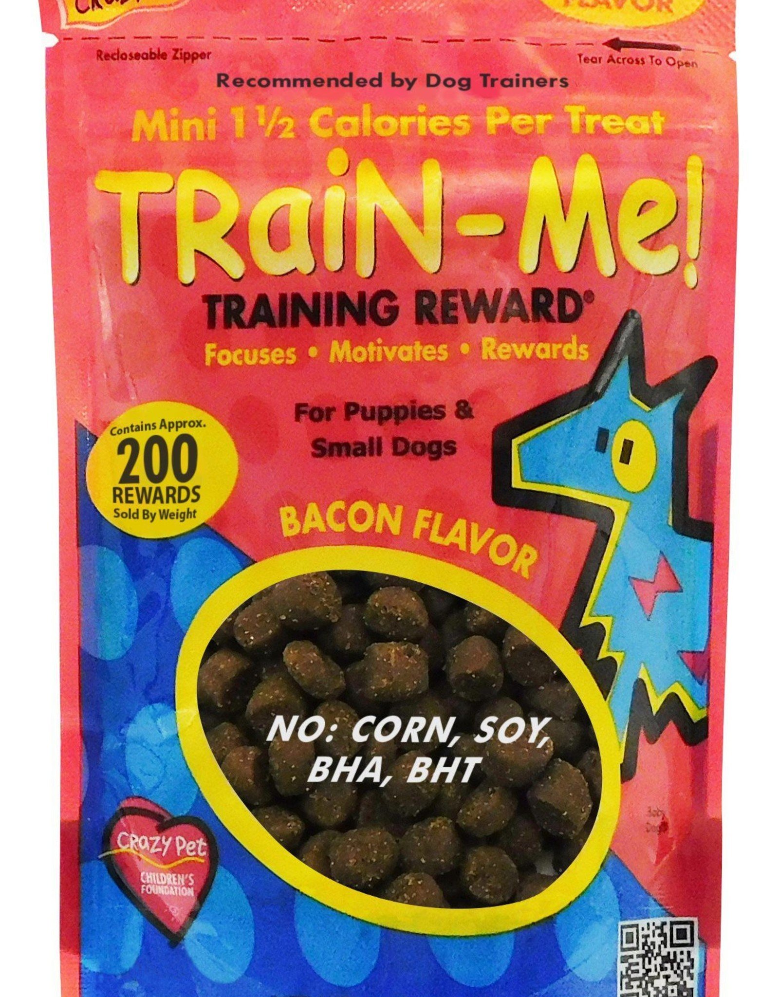 Crazy Dog CRAZY DOG TRAIN-ME! MINI REWARDS BACON 4OZ