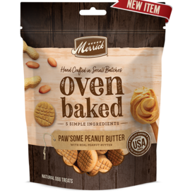 Merrick Merrick Oven Baked PAWSOME PEANUT BUTTER Dog Treats 11 oz