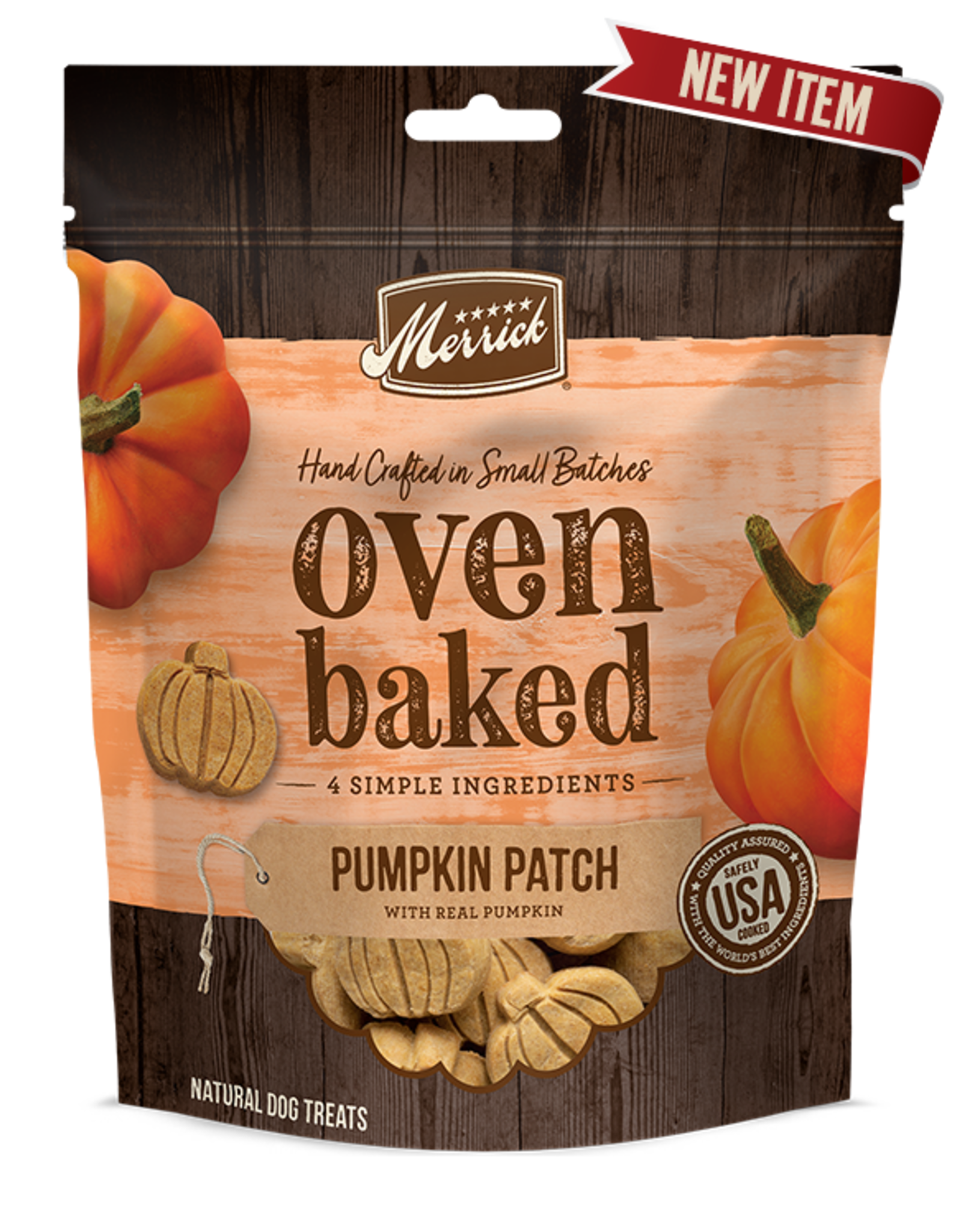 Merrick Merrick Oven Baked Pumpkin Patch Dog Treats 10 oz