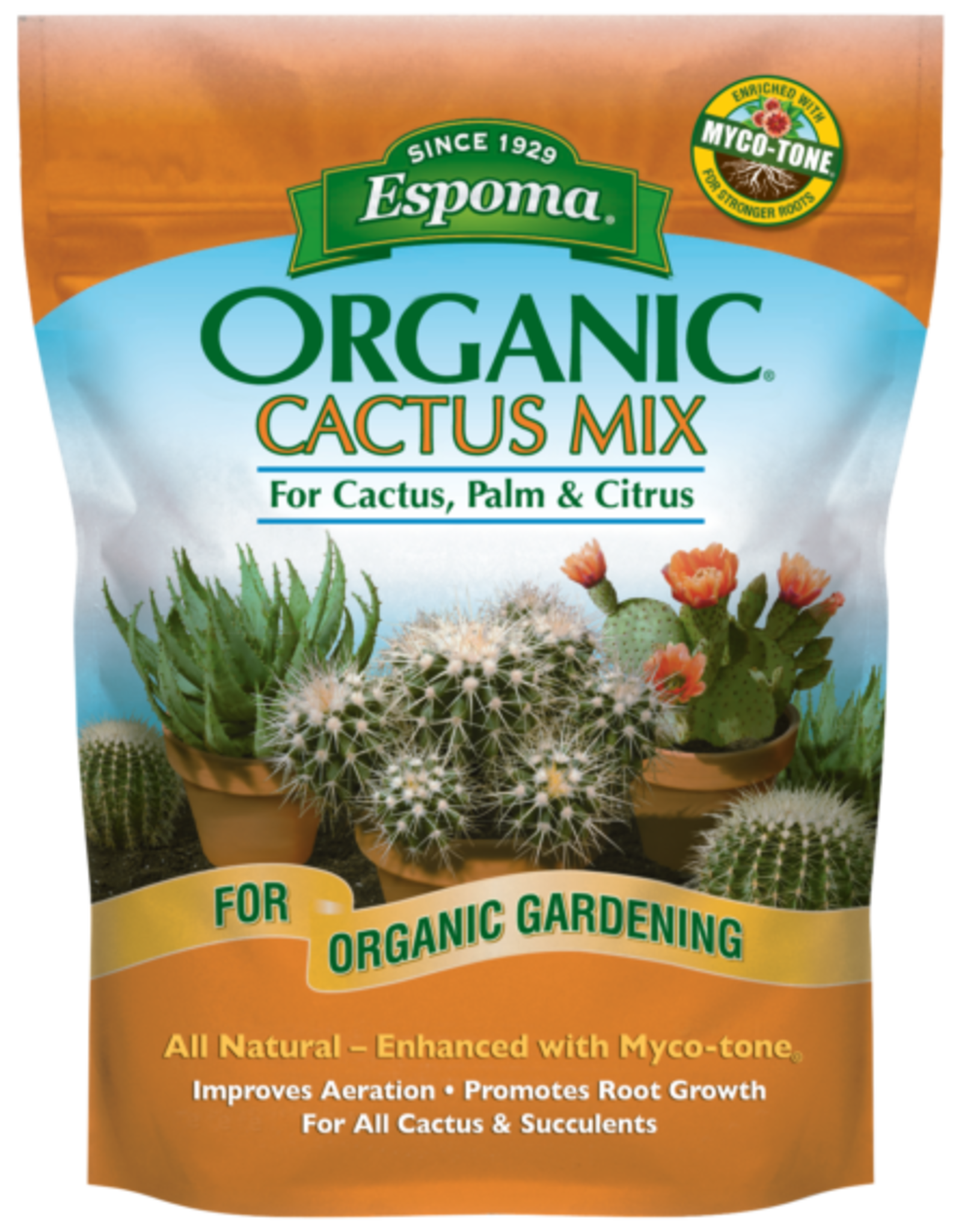 ESPOMA COMPANY ESPOMA ORGANIC CACTUS, PALM & CITRUS MIX 8QT