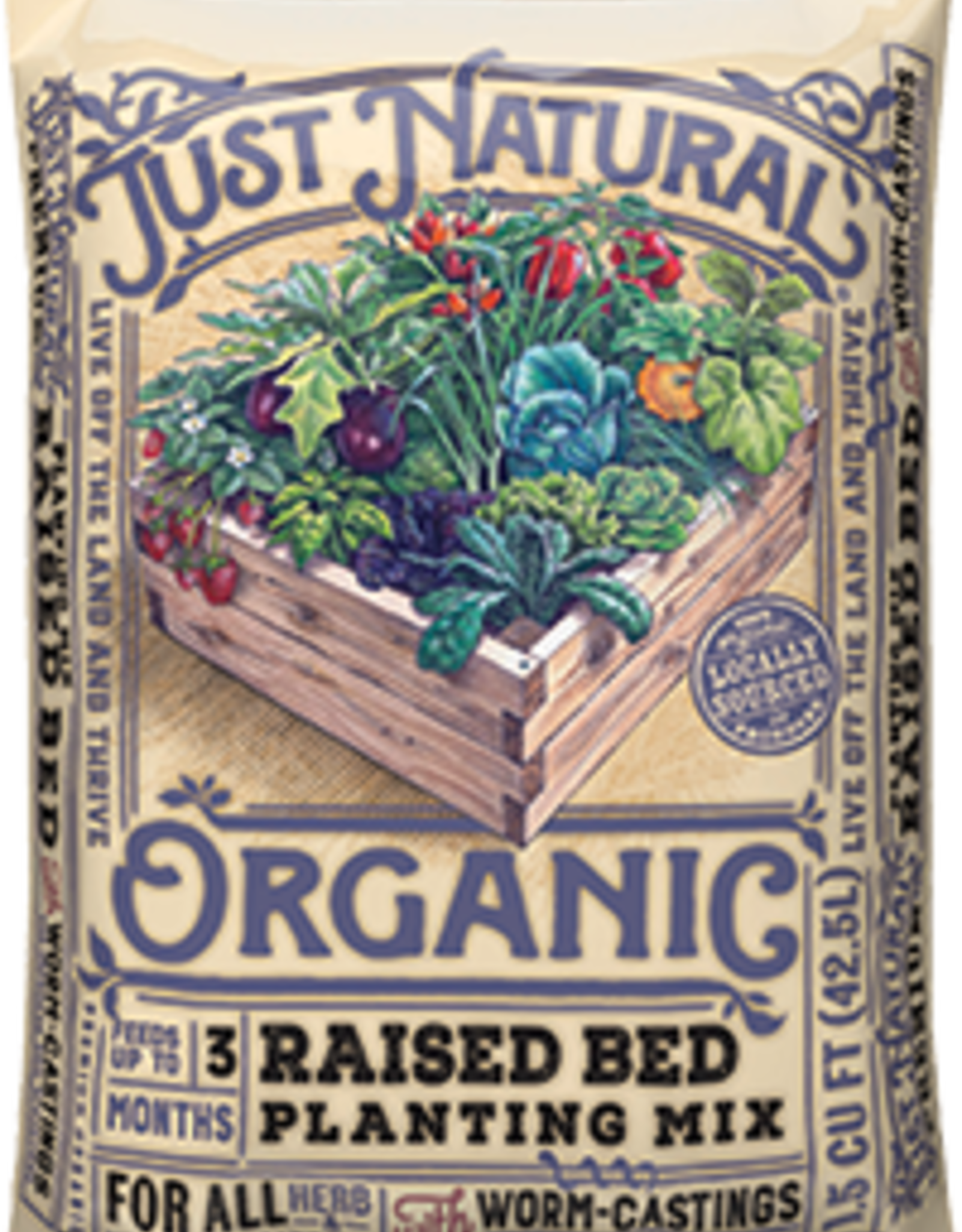 Jolly Gardener Just Naturals Raised Bed Planting Mix Soil - 1.5 cu ft