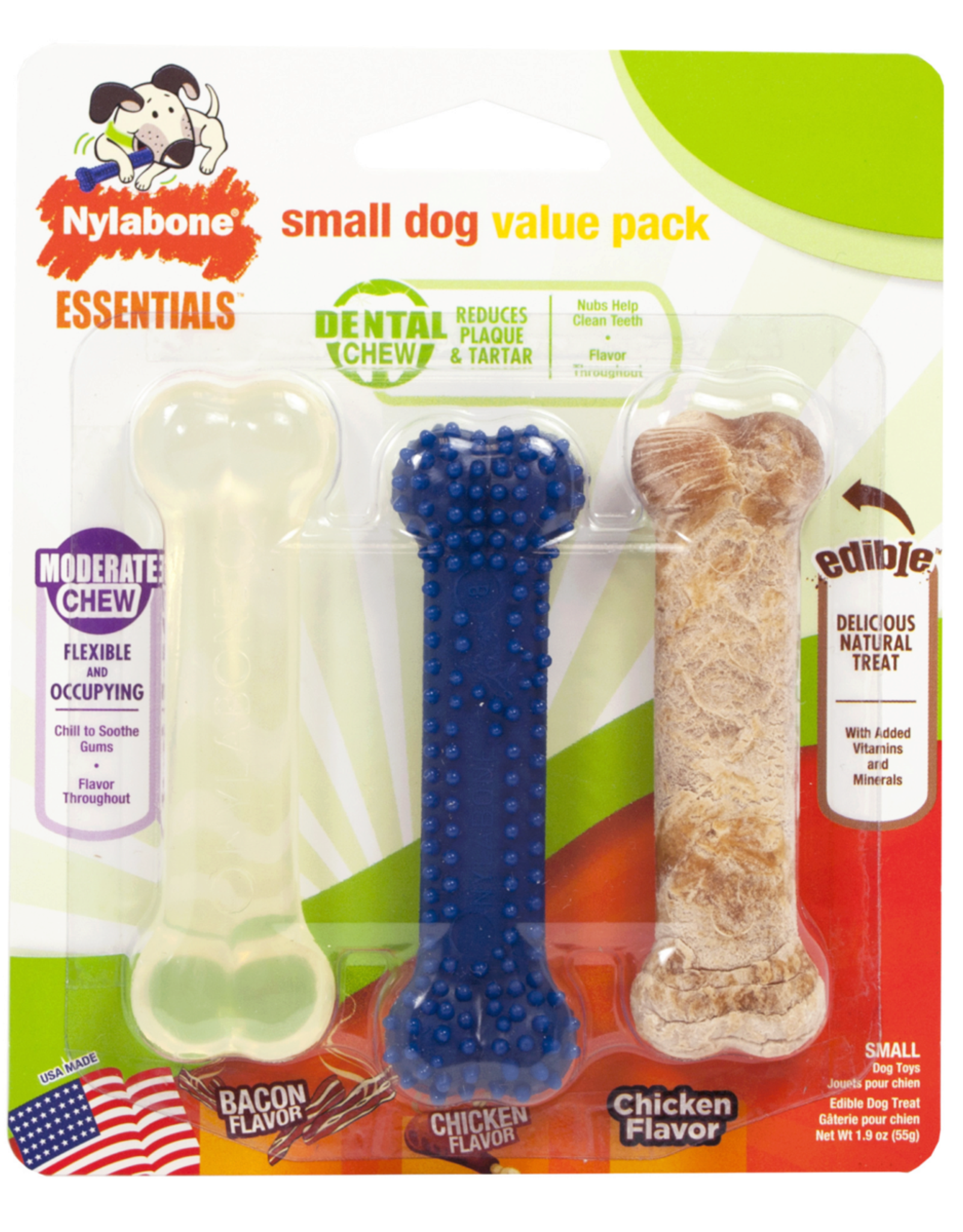 Nylabone Nylabone Flexi Chew Small Dog Toy Value Pack