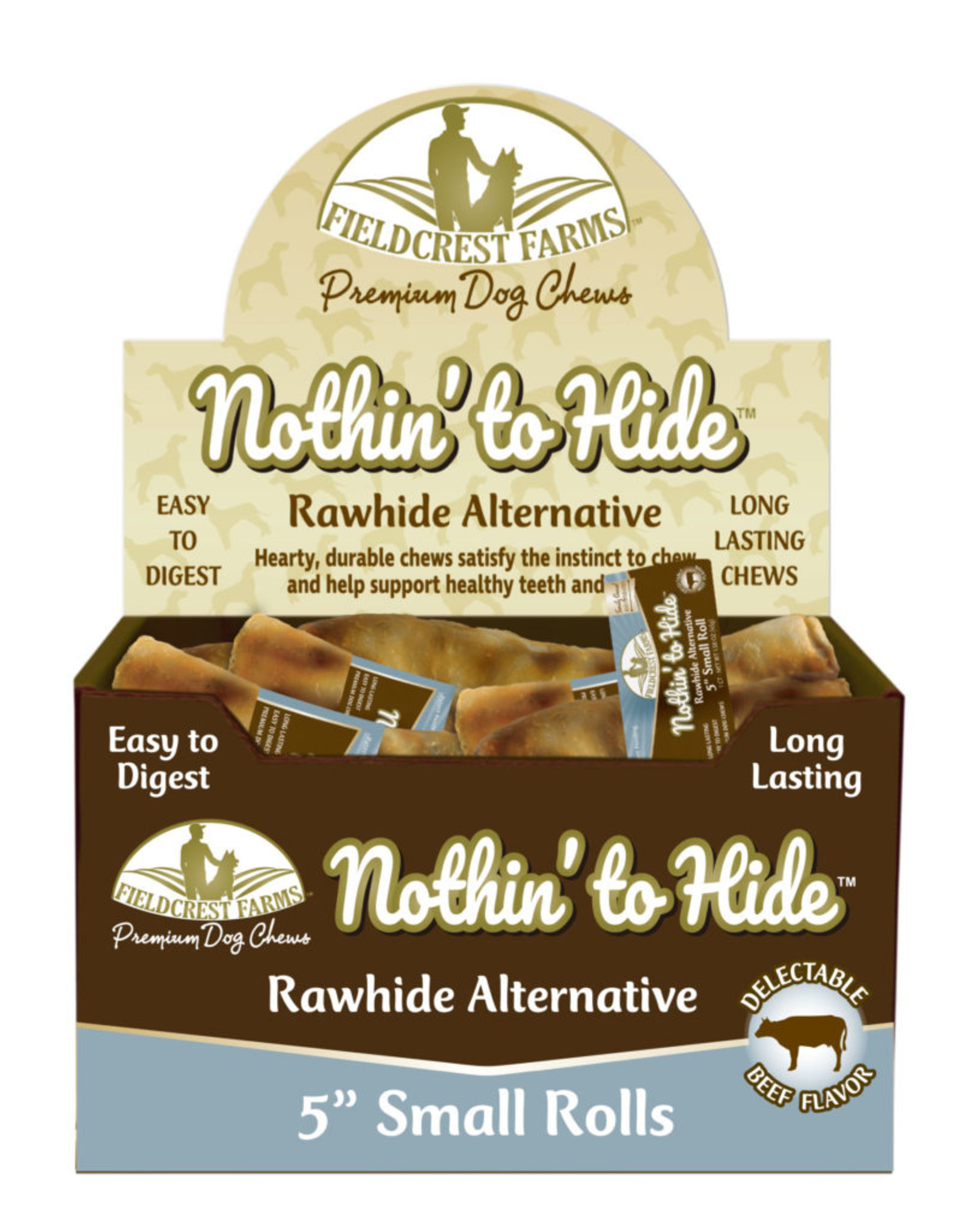 Fieldcrest Farms Fieldcrest Farms Nothin' To Hide Beef Roll Dog Chews - 5 in. Single