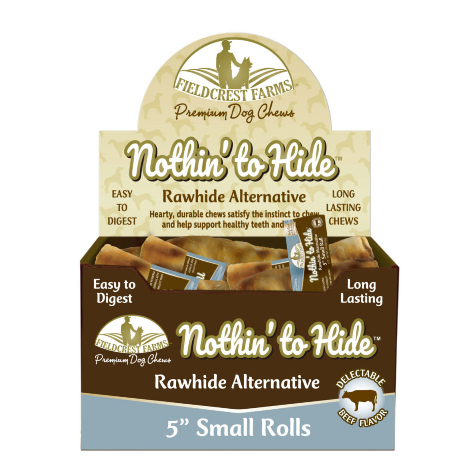 Fieldcrest Farms Fieldcrest Farms Nothin' To Hide Beef Roll Dog Chews - 5 in. Single