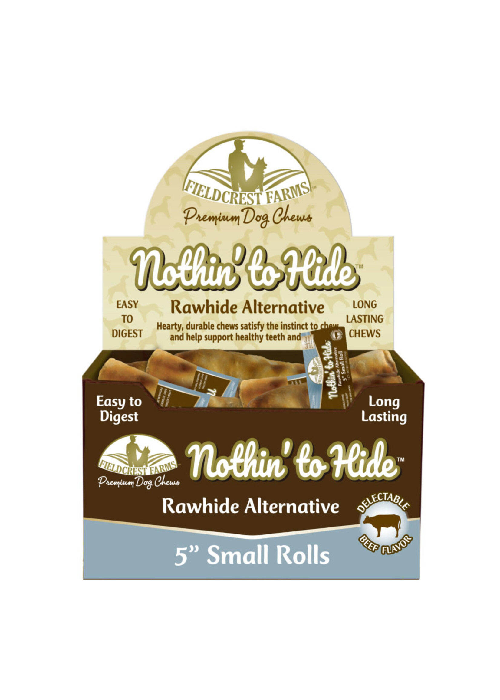 Fieldcrest Farms Fieldcrest Farms Nothin' To Hide Beef Roll Dog Chews - 5 in. Single