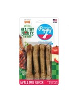 Nylabone Nylabone Healthy Edibles PUPPY PALS VARIETY CHEW LAMB & APPLE 4PK