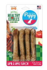 Nylabone Nylabone Healthy Edibles PUPPY PALS VARIETY CHEW LAMB & APPLE 4PK
