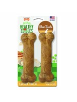 Nylabone Nylabone Healthy Edibles Natural Chicken Flavored Dog Treats - Medium 2 Pack