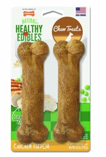 Nylabone Nylabone Healthy Edibles Natural Chicken Flavored Dog Treats - Medium 2 Pack