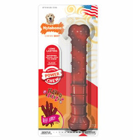 NYLABONE CORP NYLABONE POWER CHEW BEEF JERKY GIANT