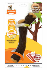 Nylabone Nylabone Strong Chew Maple Bacon Flavor Real Wood Stick Toy for Dogs - XL