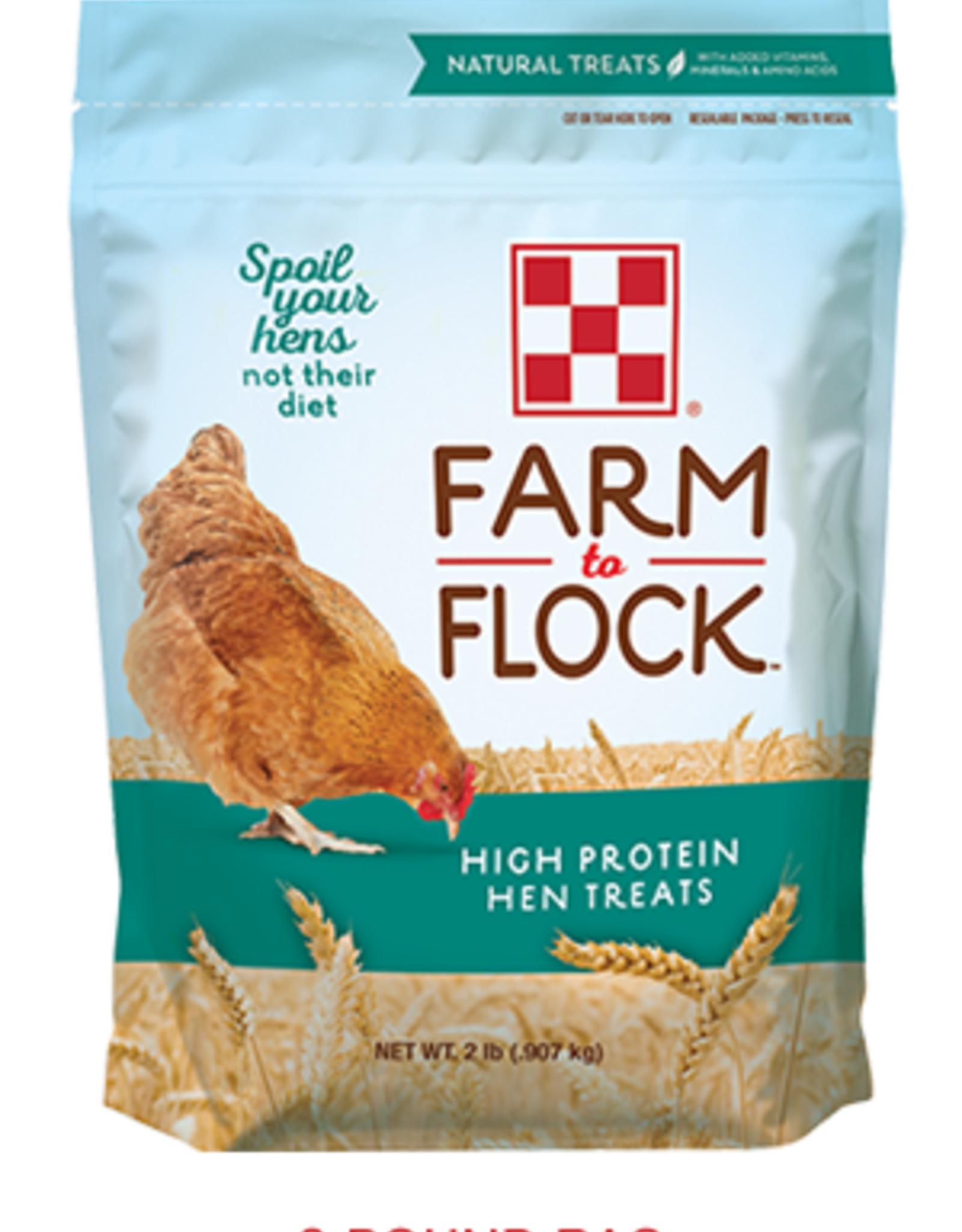 Purina Mills PURINA FARM TO FLOCK CHICKEN HEN TREATS HIGH PROTEIN 2LBS