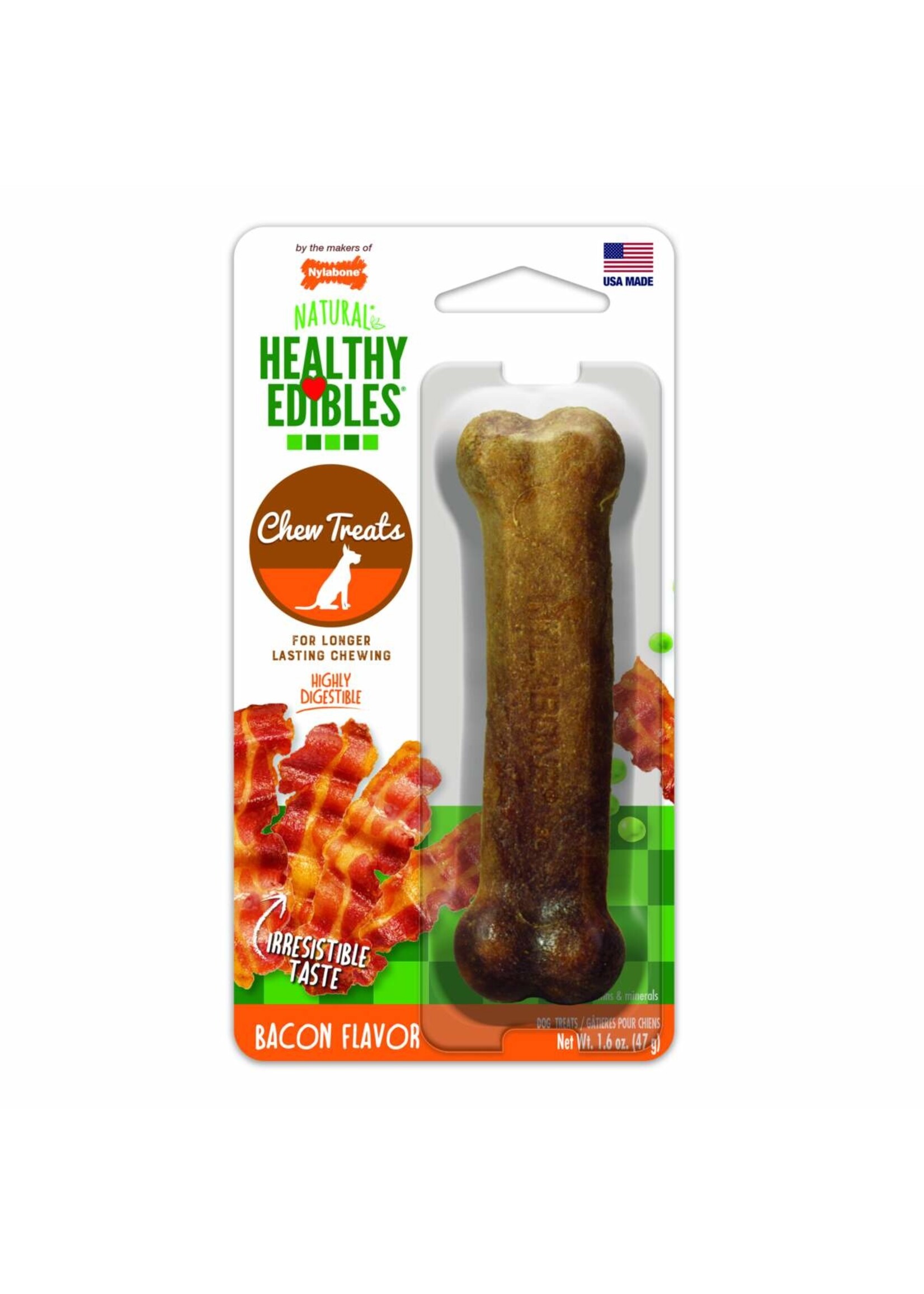 Nylabone Nylabone Healthy Edibles Wholesome Dog Chews - Bacon - Small