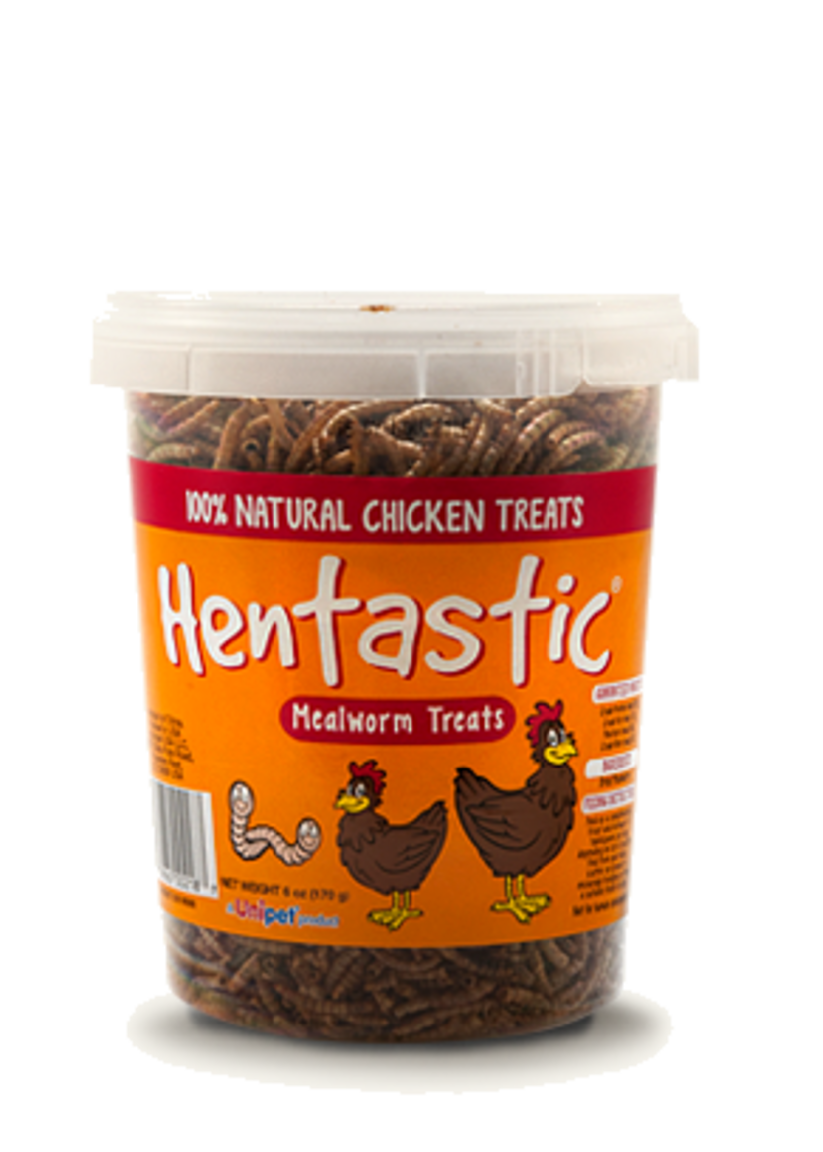 Unipet HENTASTIC MEALWORMS TO GO CHICKEN TREAT  6OZ