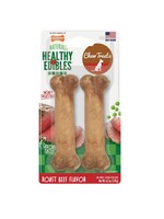 Nylabone NYLABONE EDIBLE ROAST BEEF -WOLF/MEDIUM 2PK