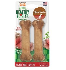 NYLABONE CORP NYLABONE EDIBLE ROAST BEEF -WOLF/MEDIUM 2PK