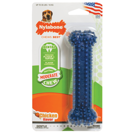 Nylabone NYLABONE TEXTURED DENTAL CHEW BONE WOLF