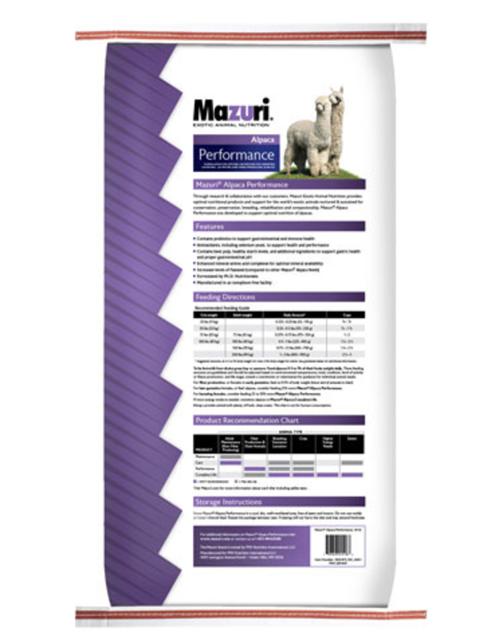 Purina Mills MAZURI ALPACA PERFORMANCE (ULTIMATE) 40LBS