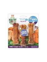 Nylabone NYLABONE HEALTHY EDIBLES TURKEY SWEET POTATO PUPPY 3 PK