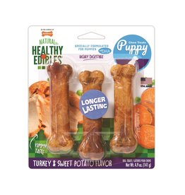 NYLABONE CORP NYLABONE HEALTHY EDIBLES TURKEY SWEET POTATO PUPPY 3 PK