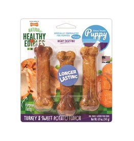Nylabone NYLABONE HEALTHY EDIBLES TURKEY SWEET POTATO PUPPY 3 PK