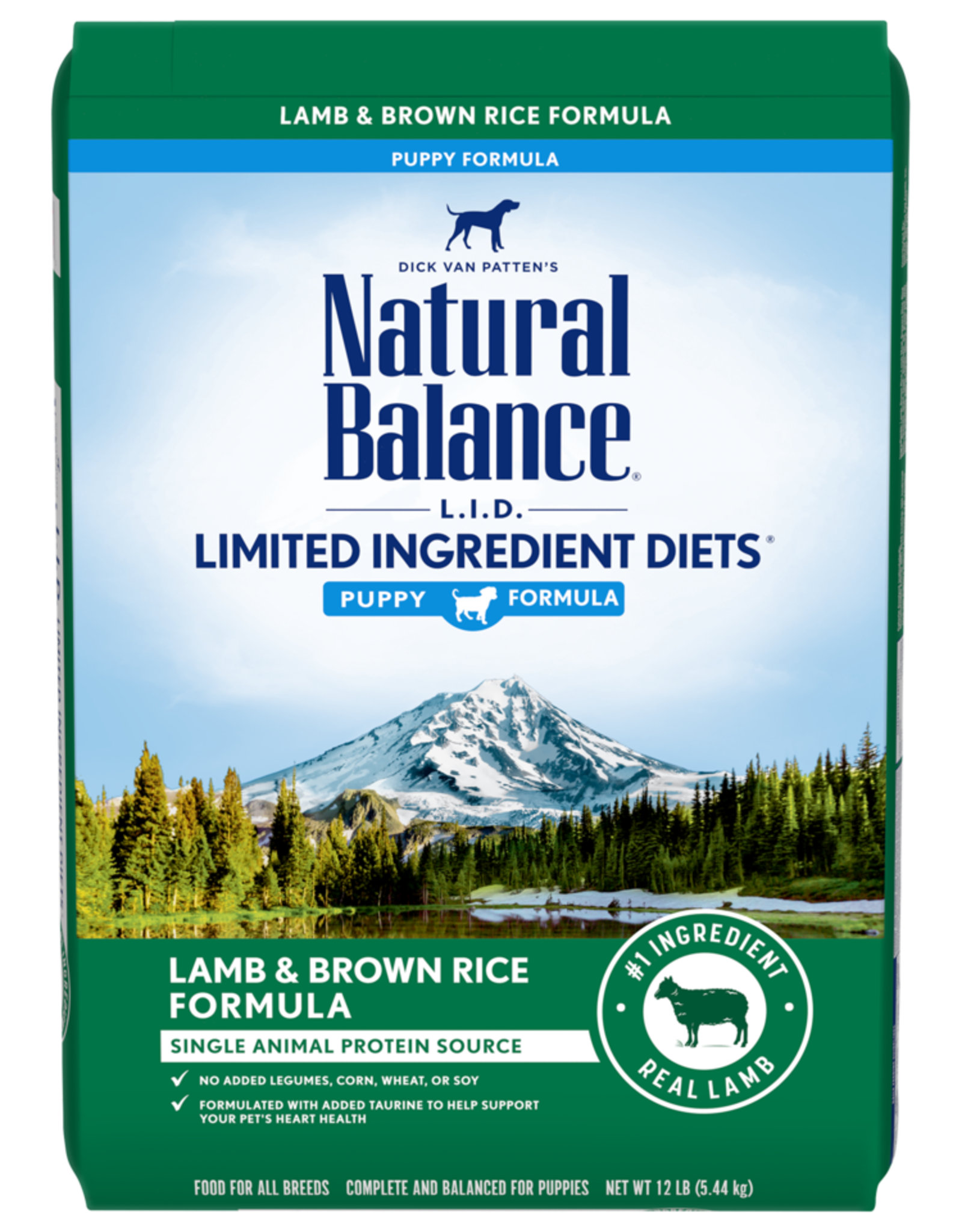 Natural Balance NATURAL BALANCE LID LAMB & RICE PUPPY 24LBS