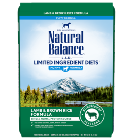 Natural Balance NATURAL BALANCE LID LAMB & RICE PUPPY 24LBS