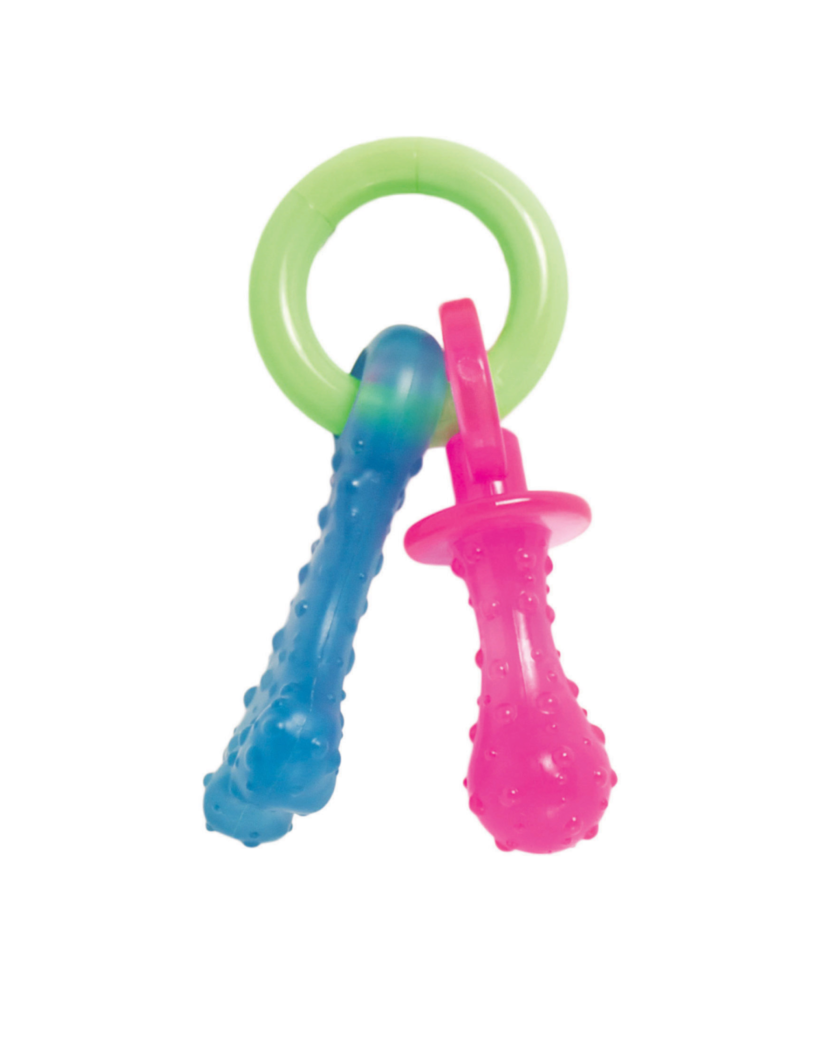 Nylabone Nylabone Puppy Chew Teething Pacifier Bacon Flavor - X-Small