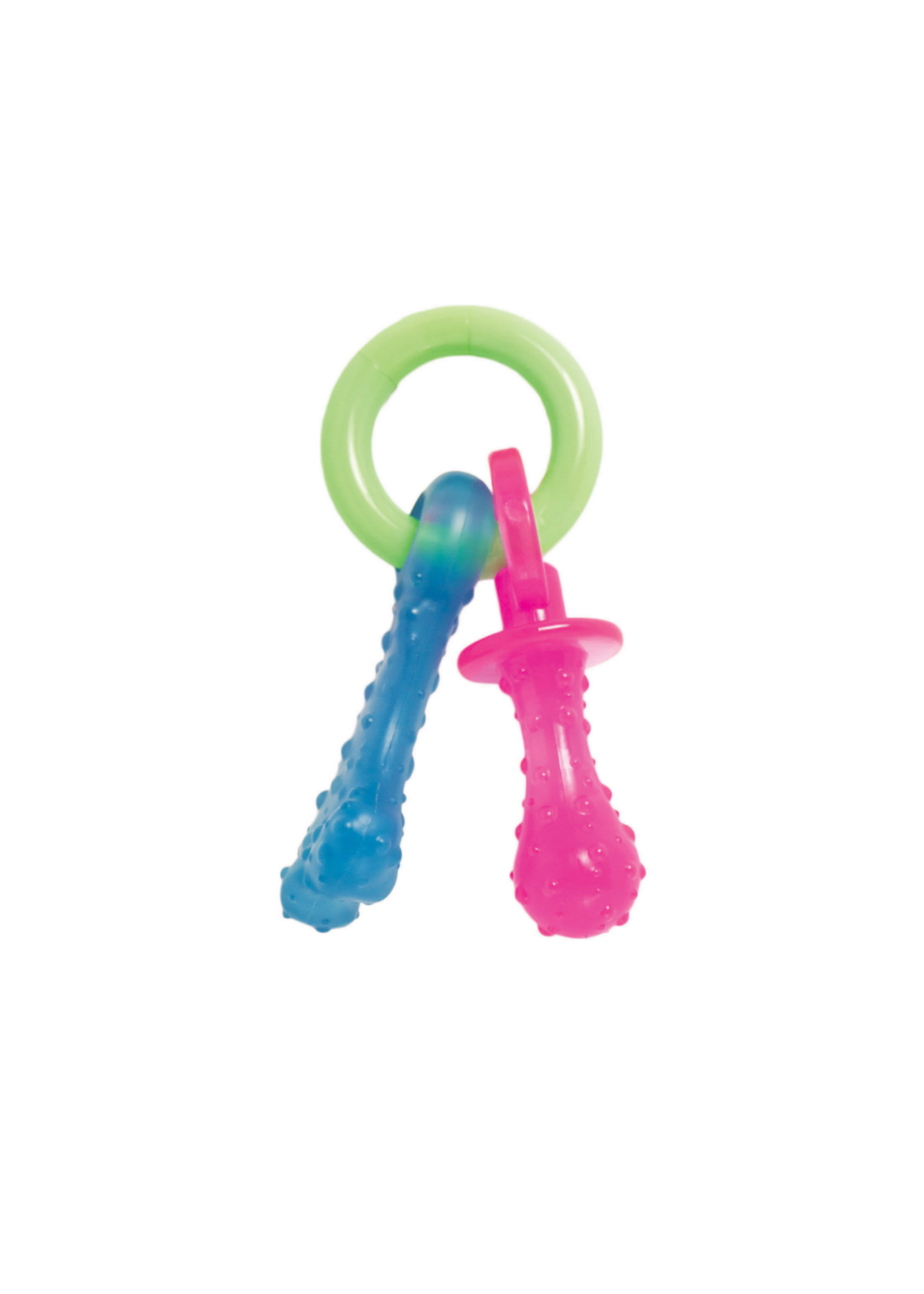 Nylabone Nylabone Puppy Chew Teething Pacifier Bacon Flavor - X-Small