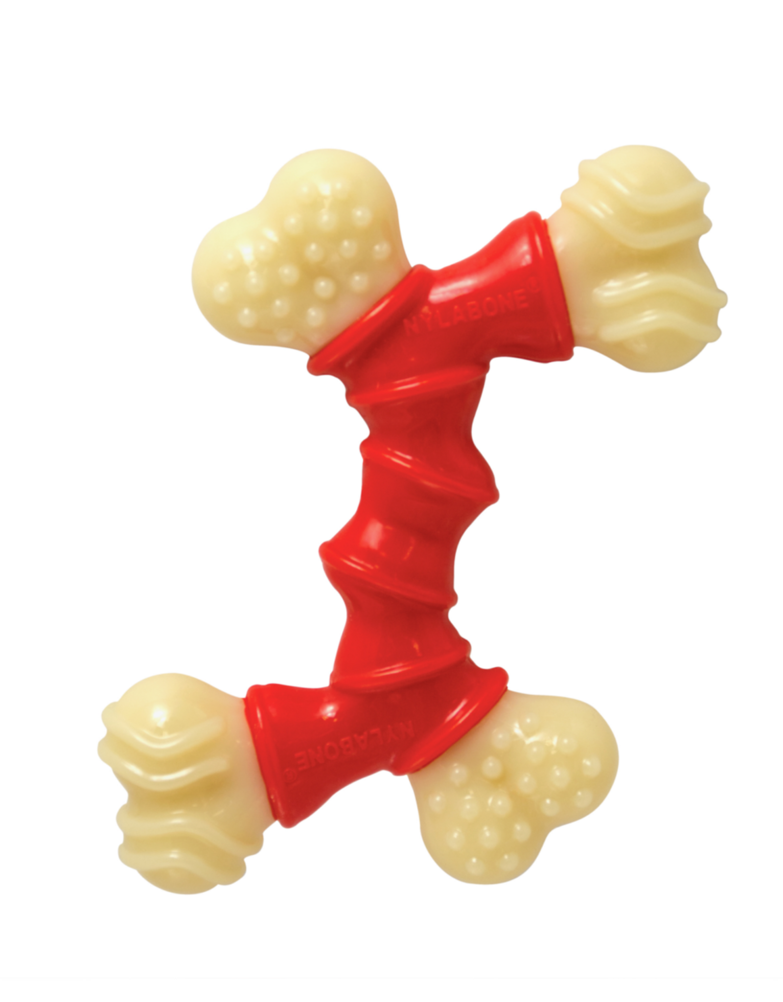 Nylabone Nylabone Double Bone Bacon Dog Chew Toy - X-Small