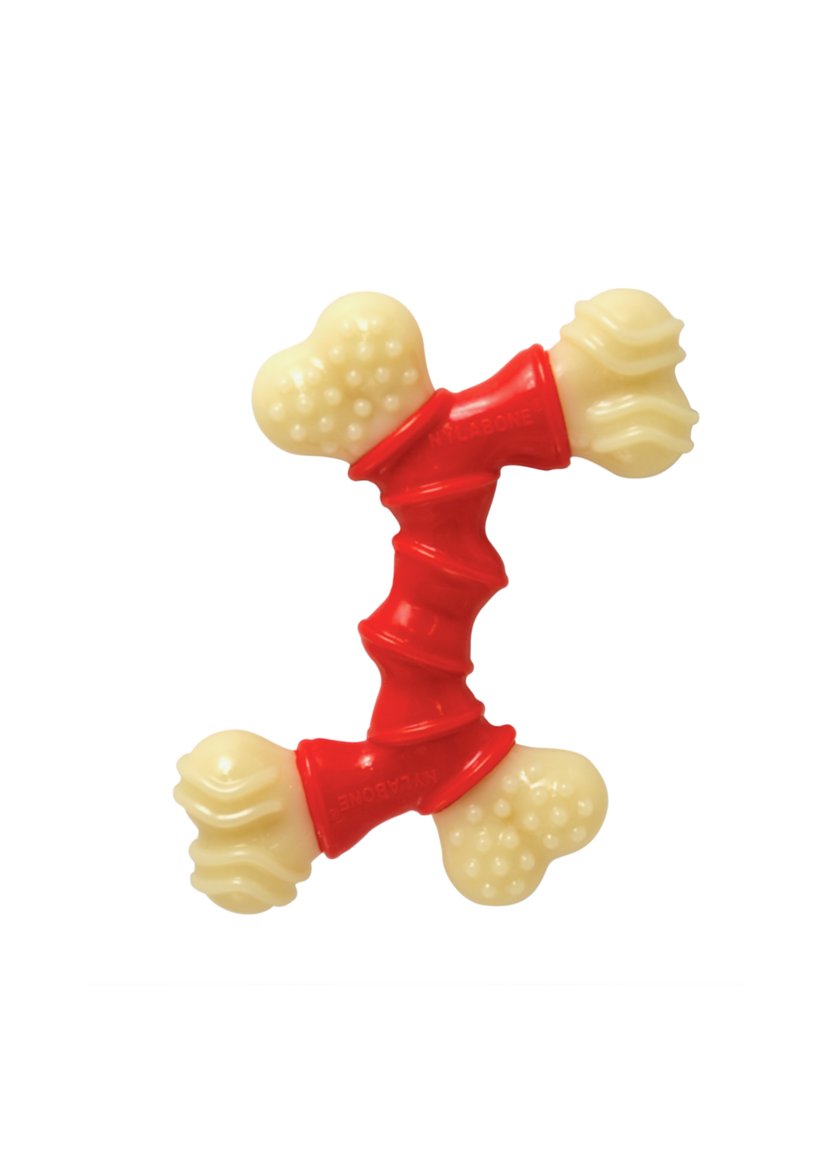 Nylabone Nylabone Double Bone Bacon Dog Chew Toy - X-Small