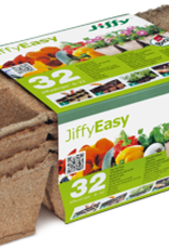 Jiffy Jiffy Biodegradable Seed Starting Peat Strips - 4 Strips (32 Pots)