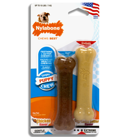 Nylabone NYLABONE PUPPY CHEW TWIN PACK-PETITE
