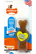 Nylabone NYLABONE PUPPY TEETHING RING BONE CHICKEN- PETITE