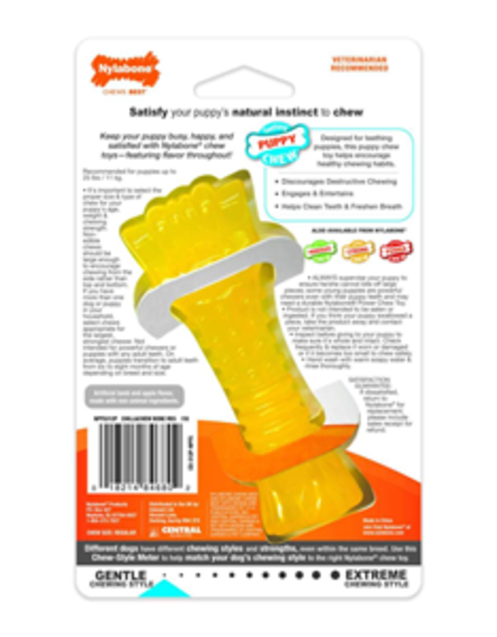 Nylabone Nylabone Puppy Chew Freezer Dog Toy Lamb & Apple Flavor Small