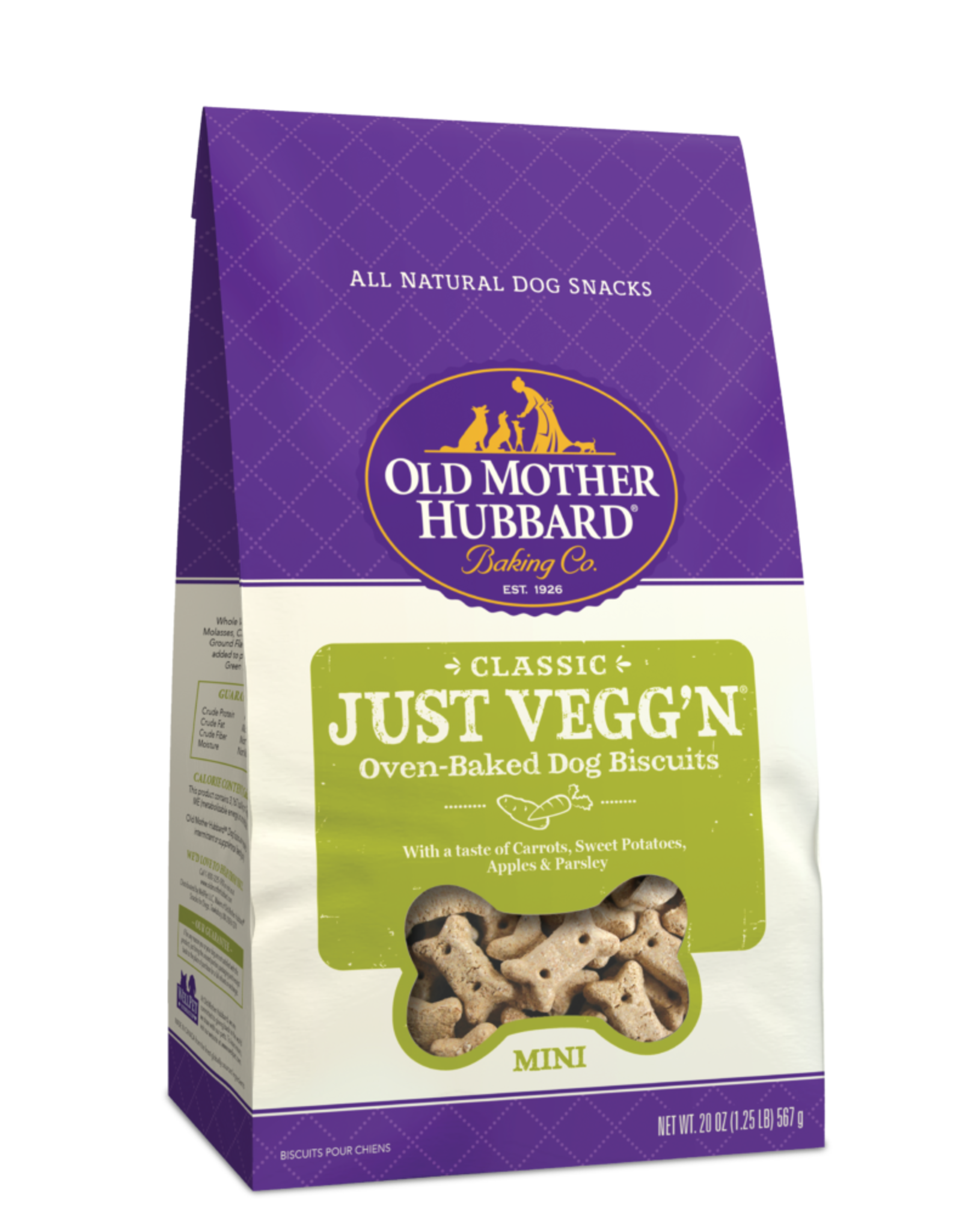Old Mother Hubbard OLD MOTHER HUBBARD BISC JUST VEGG'N SMALL 3.2LBS