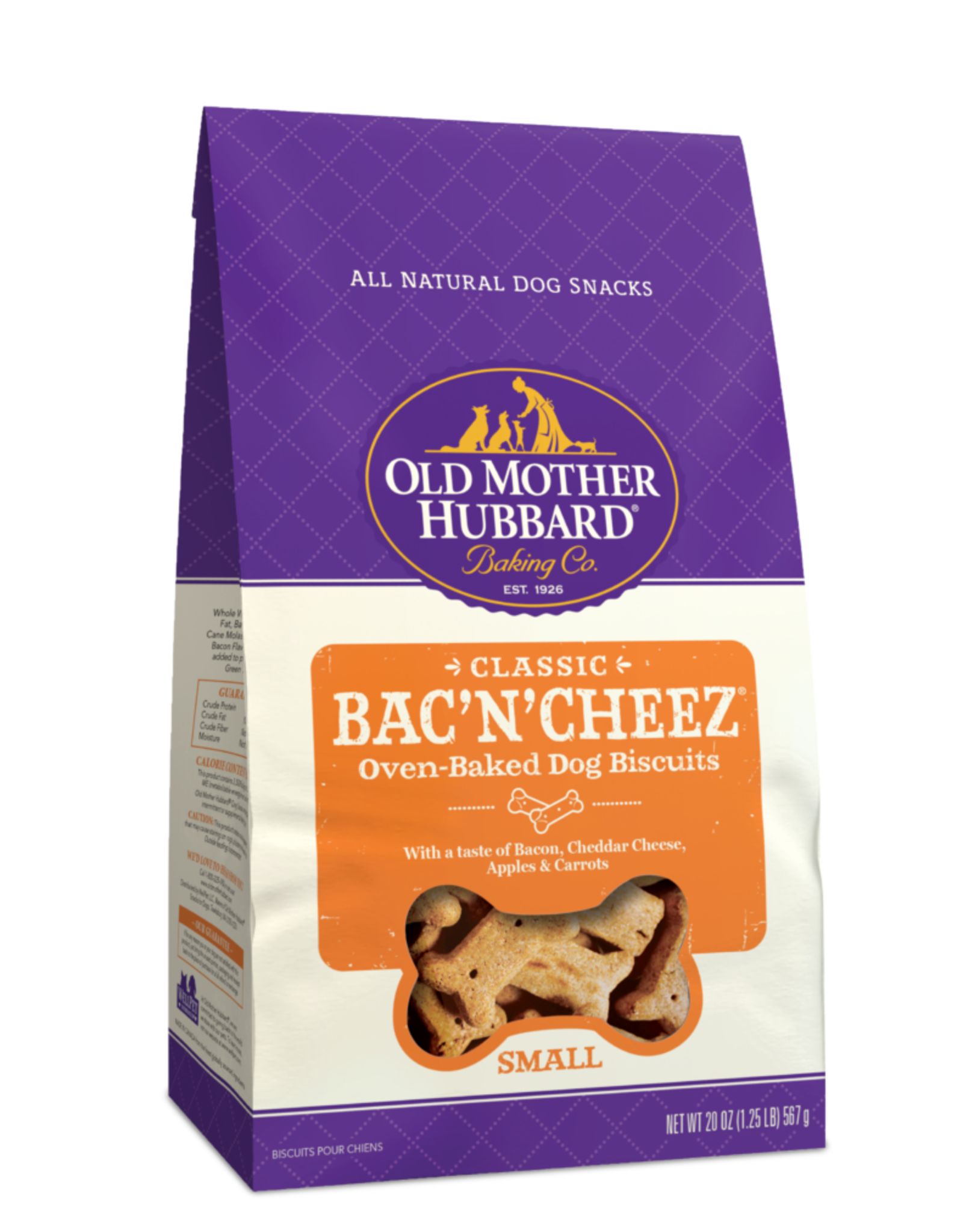 WELLPET LLC OLD MOTHER HUBBARD BISC BAC'N'CHEEZ LARGE 3.2LBS