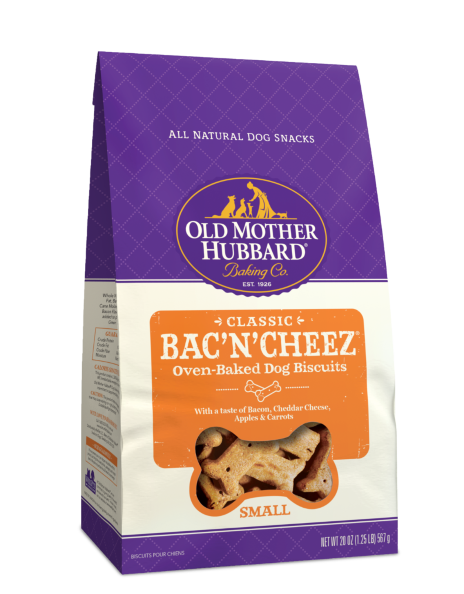 Old Mother Hubbard OLD MOTHER HUBBARD BISC BAC'N'CHEEZ SMALL 20OZ