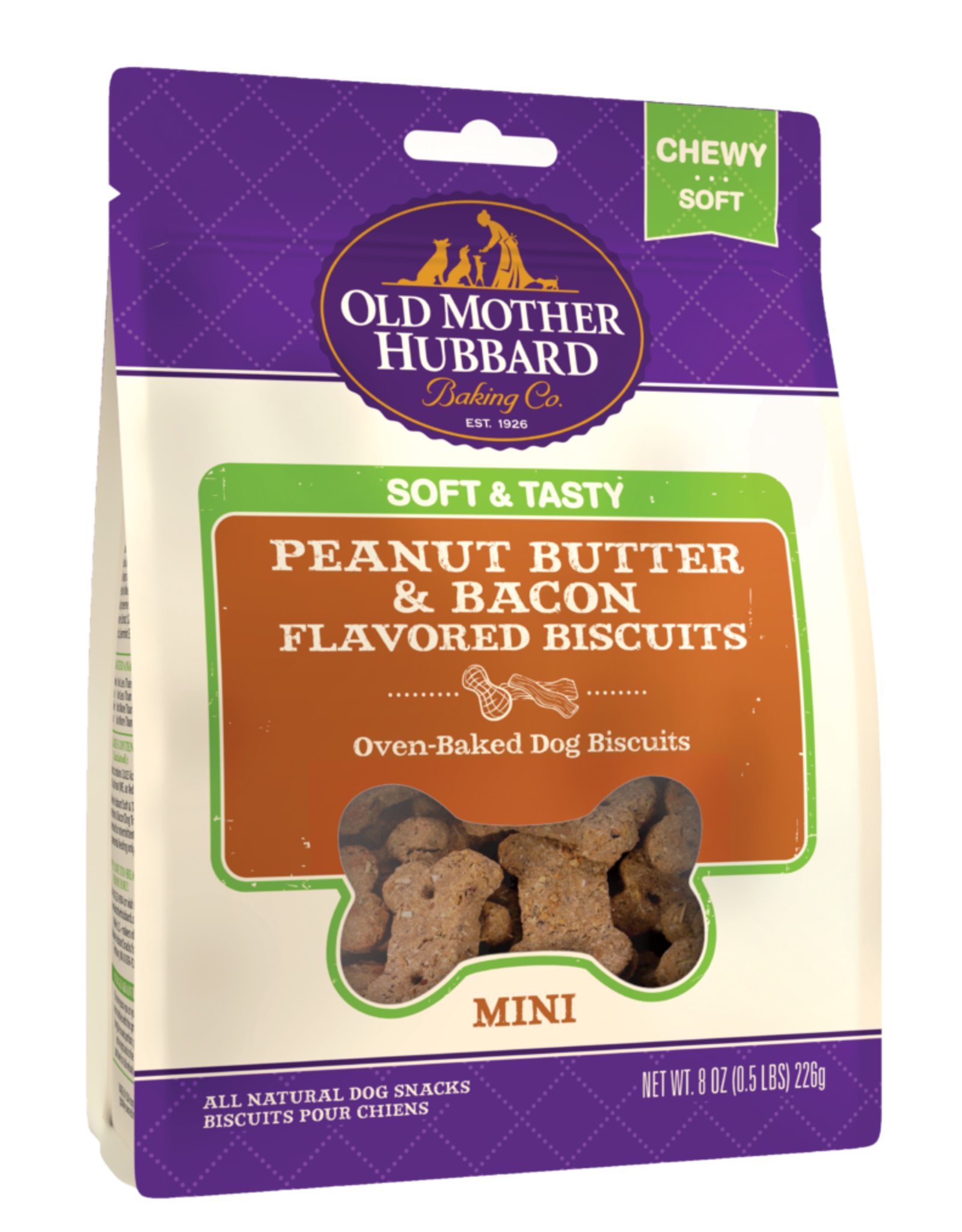 Old Mother Hubbard OLD MOTHER HUBBARD PEANUT BUTTER & BACON MINI 8OZ