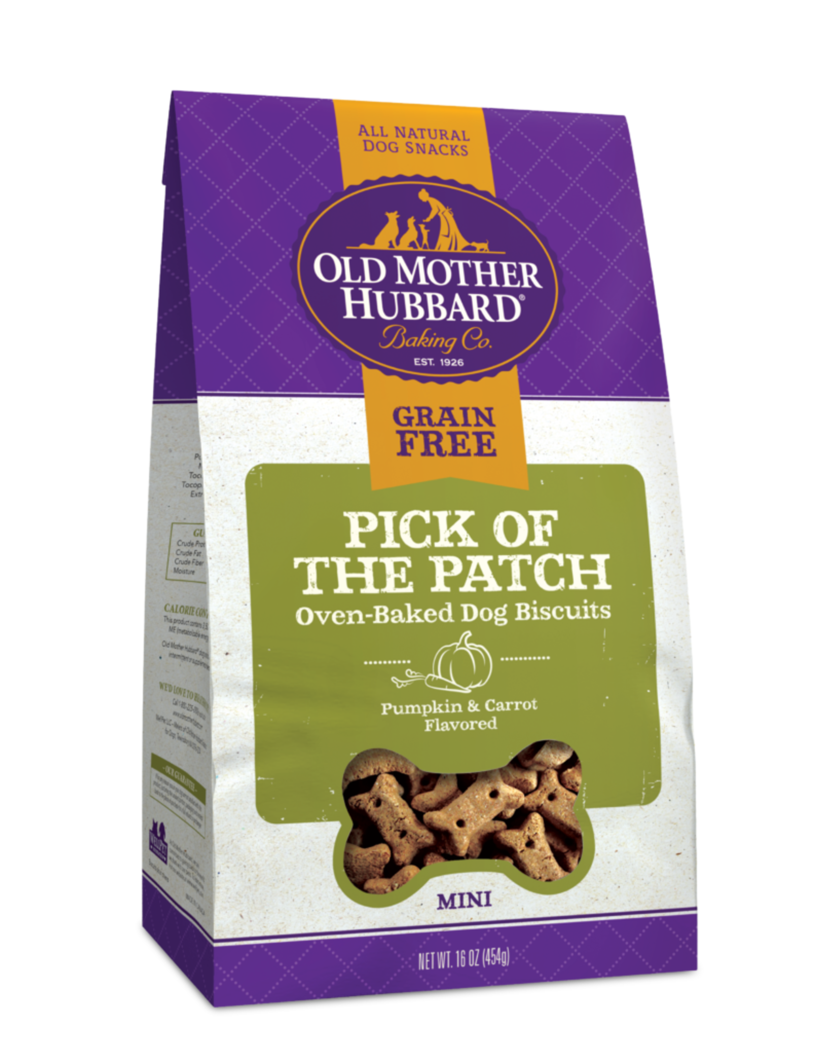 WELLPET LLC OLD MOTHER HUBBARD BISC GRAIN FREE PICK OF THE PATCH MINI 16OZ