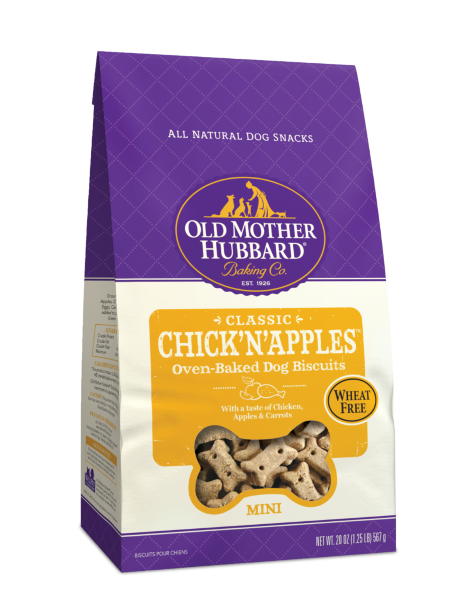 Old Mother Hubbard OLD MOTHER HUBBARD BISC CHICK'N'APPLE MINI 20OZ