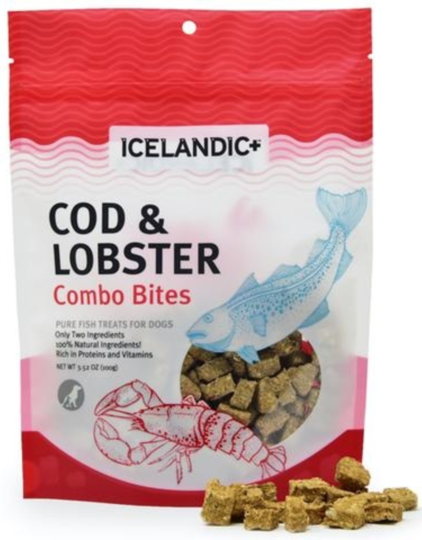 Icelandic+ Icelandic+ Cod & Lobster Combo Bites Dog Treats 3.0 oz