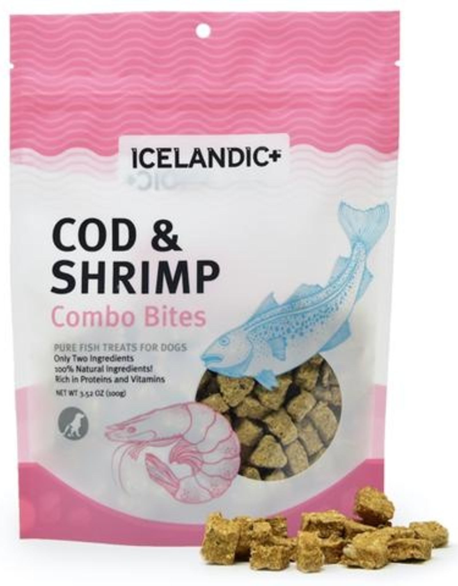 Icelandic+ Icelandic+ Cod & Shrimp Combo Bites Dog Treats 3.0 oz