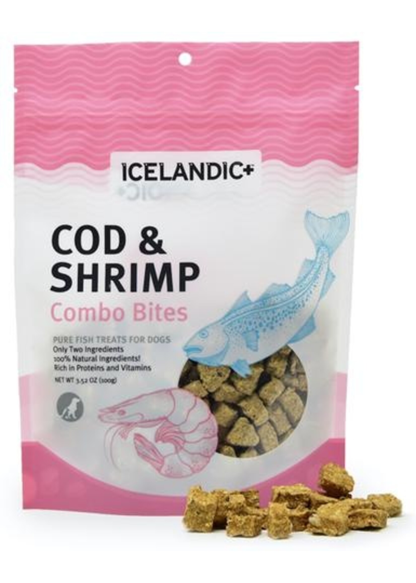 Icelandic+ Icelandic+ Cod & Shrimp Combo Bites Dog Treats 3.0 oz